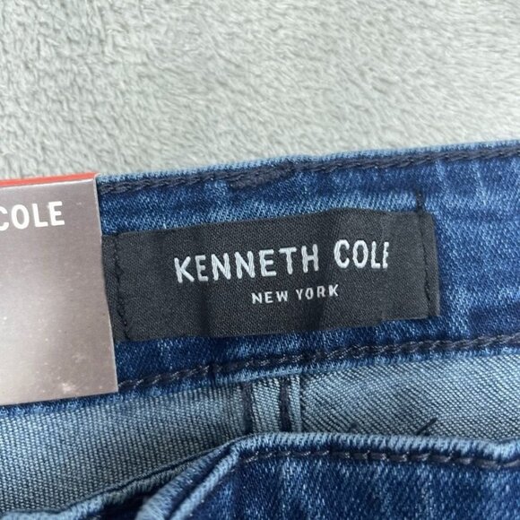 Kenneth Cole Mens Straight Fit Blue Denim Jeans New York Style 34x34 a0241 - Picture 5 of 10